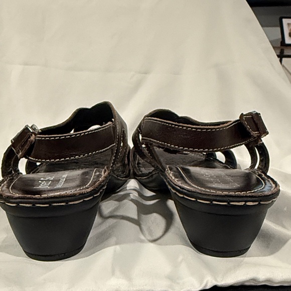 Josef Seibel Brown Leather Slingback Sandals | Comfort Walking Sandals | Size 8 - Picture 4 of 5